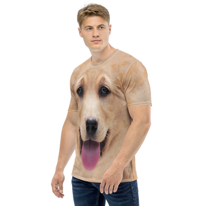 Yellow Labrador Dog Men's T-shirt by Design Express