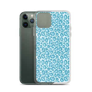 Teal Leopard Print iPhone Case by Design Express