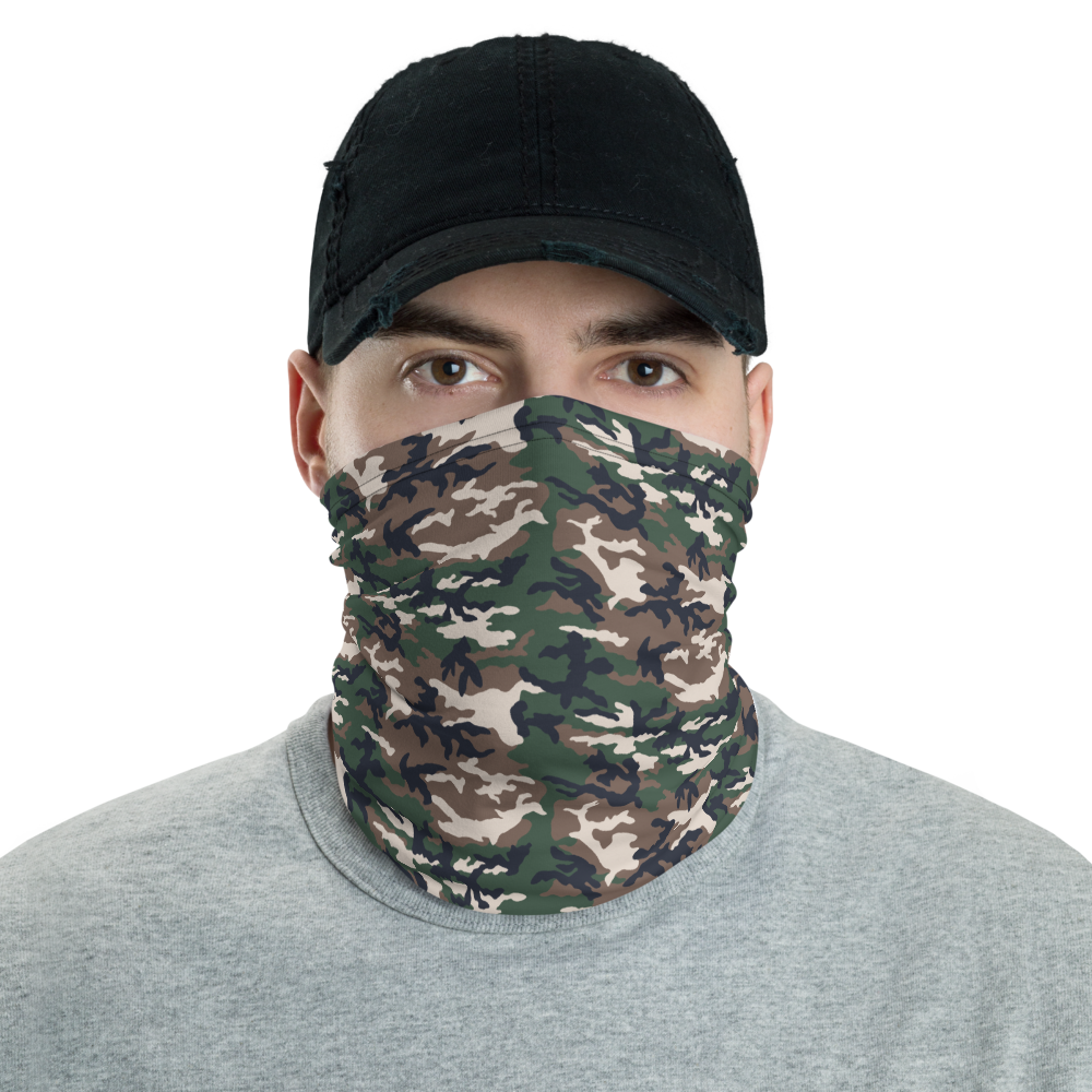 Default Title High contrast Dark Khaki Camo Neck Gaiter Masks by Design Express