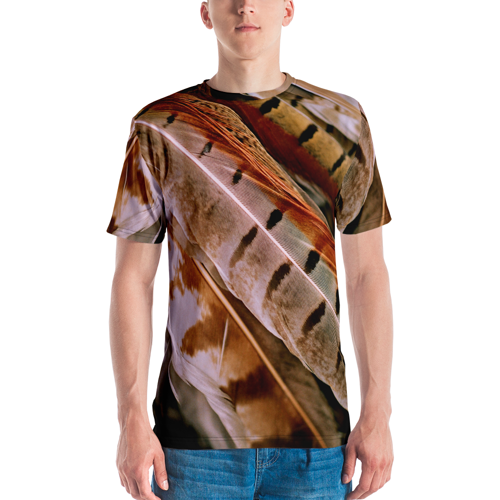 XS Pheasant Feathers Men's T-shirt by Design Express