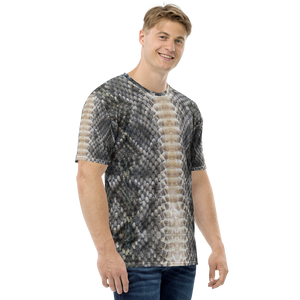 Snake Skin Print Men's T-shirt by Design Express