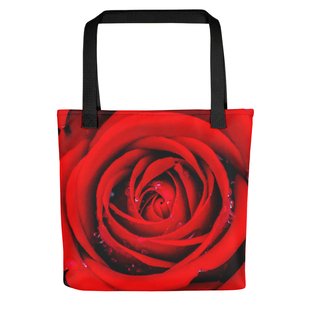 Default Title Fresh Red Rose Tote Bag by Design Express