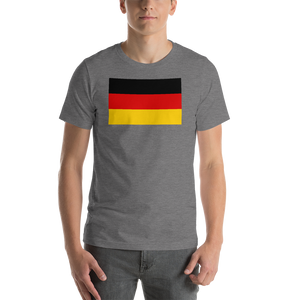 Deep Heather / S Germany Flag Short-Sleeve Unisex T-Shirt by Design Express