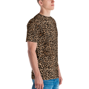 Golden Leopard Men's T-shirt by Design Express