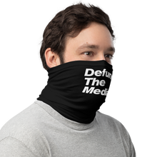 Defund The Media Italic Smallcaps Black Neck Gaiter by Design Express