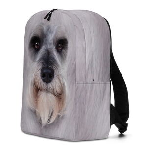 Schnauzer Dog Minimalist Backpack by Design Express