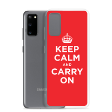 Keep Calm and Carry On Red Samsung Case by Design Express