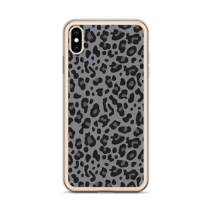 Grey Leopard Print iPhone Case by Design Express