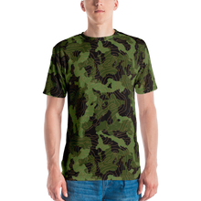 XS Green Camoline Men's T-shirt by Design Express