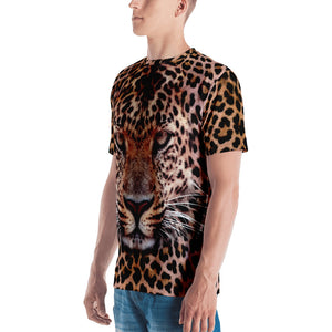 Leopard Face "All Over Animal" Men's T-shirt All Over T-Shirts by Design Express