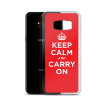 Keep Calm and Carry On Red Samsung Case by Design Express