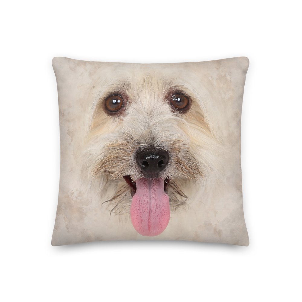 18×18 Bichon Havanese Dog Premium Pillow by Design Express