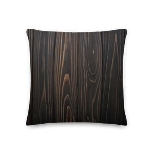 Black Wood Square Premium Pillow by Design Express