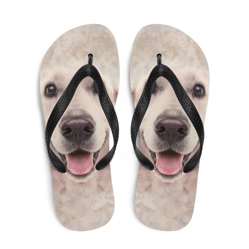 Golden Retriever Dog Flip-Flops by Design Express