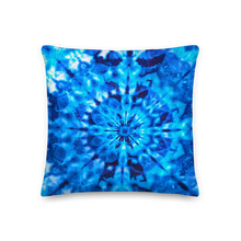 Psychedelic Blue Mandala Premium Pillow by Design Express