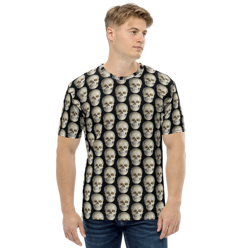 XS Skull Head Pattern Men's T-shirt by Design Express