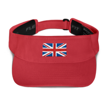 Red United Kingdom Flag "Solo" Visor by Design Express