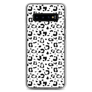 Samsung Galaxy S10+ Black & White Leopard Print Samsung Case by Design Express