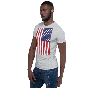 US Flag Distressed Short-Sleeve Unisex T-Shirt by Design Express