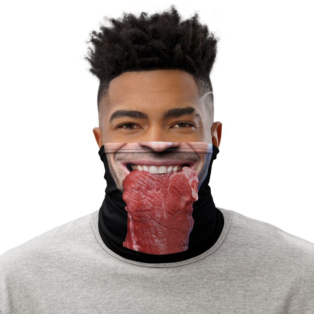 Default Title Steak Eating Neck Gaiter by Design Express