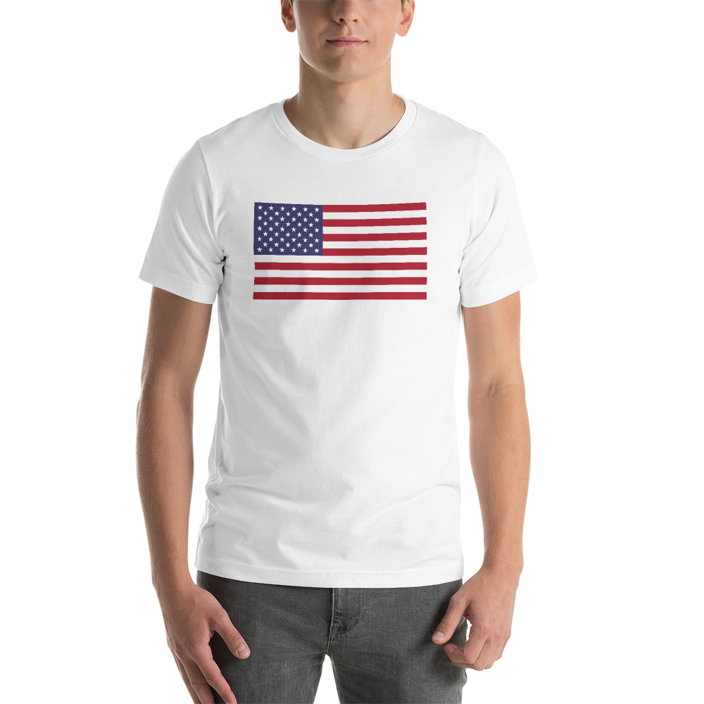 White / S United States Flag 