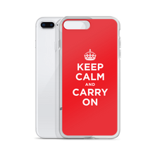 Red Keep Calm and Carry On iPhone Case iPhone Cases by Design Express