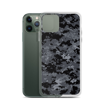 Dark Grey Digital Camouflage Print iPhone Case by Design Express
