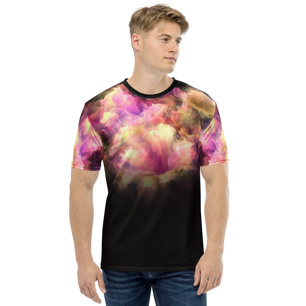 XS Nebula Water Color Men's T-shirt by Design Express