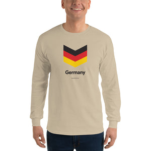 Sand / S Germany "Chevron" Long Sleeve T-Shirt by Design Express