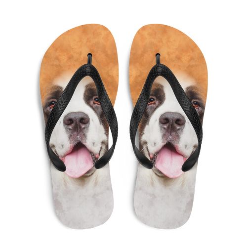 Saint Bernard Dog Flip-Flops by Design Express