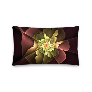 Abstract Flower 04 Rectangle Premium Pillow by Design Express