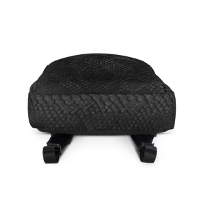 Black Snake Skin Backpack by Design Express