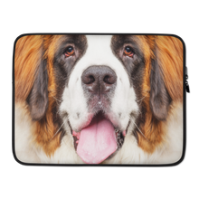 15 in Saint Bernard Dog Laptop Sleeve by Design Express