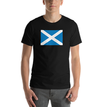 Black / S Scotland Flag "Solo" Short-Sleeve Unisex T-Shirt by Design Express