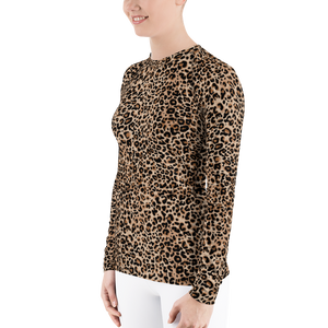 Golden Leopard Women's Rash Guard by Design Express