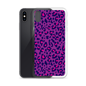 Purple Leopard Print iPhone Case by Design Express