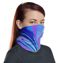 Purple Blue Watercolor Neck Gaiter Masks by Design Express