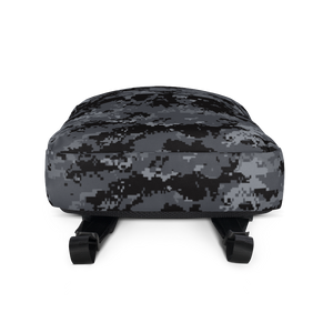 Dark Grey Digital Camouflage Backpack by Design Express