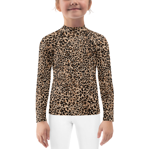 2T Golden Leopard Kids Rash Guard by Design Express