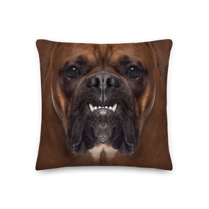 18×18 Boxer Dog Premium Pillow by Design Express