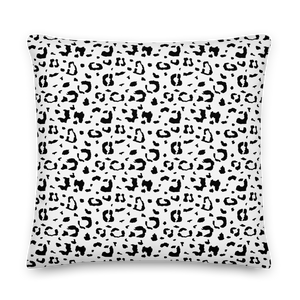 Black & White Leopard Print Premium Pillow by Design Express