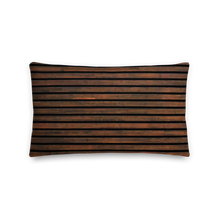 Default Title Horizontal Brown Wood Rectangle Premium Pillow by Design Express