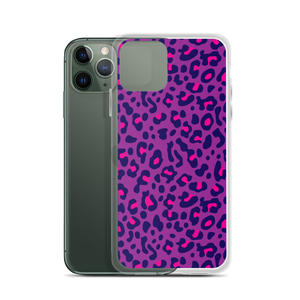 Purple Leopard Print iPhone Case by Design Express