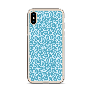 Teal Leopard Print iPhone Case by Design Express