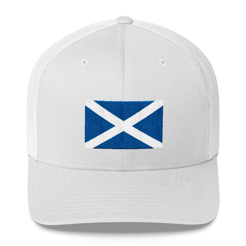 White Scotland Flag 