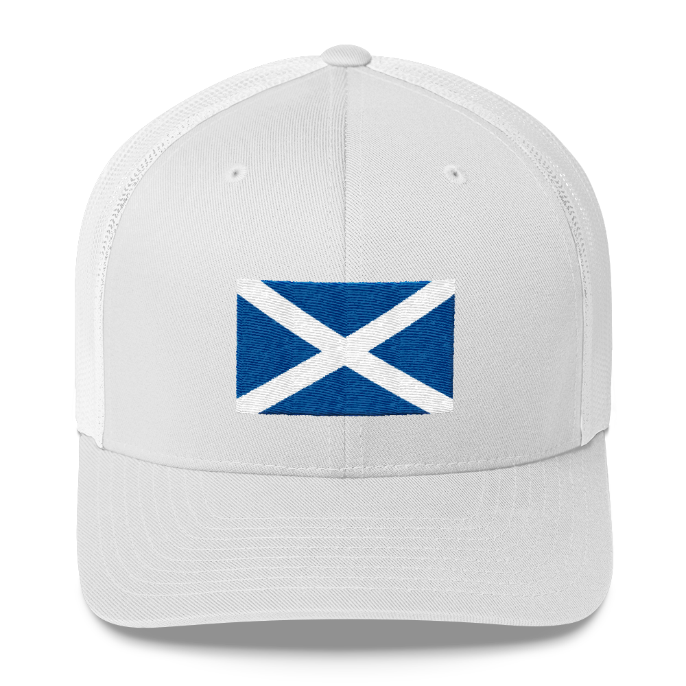 White Scotland Flag 