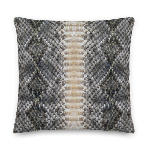 22×22 Snake Skin Print Premium Pillow by Design Express