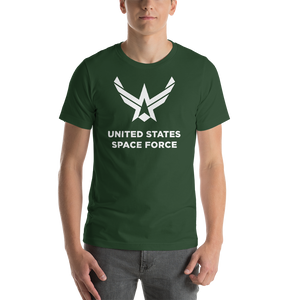 Forest / S United States Space Force "Reverse" Short-Sleeve Unisex T-Shirt by Design Express