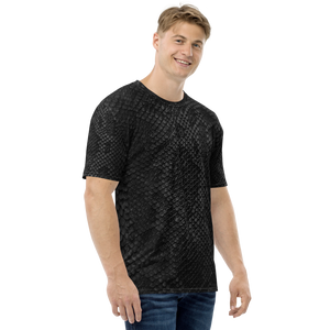 Black Snake Skin Men's T-shirt by Design Express