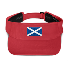 Red Scotland Flag "Solo" Visor by Design Express